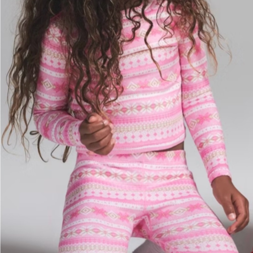 Skims Logo Plush Pointelle Kids Set